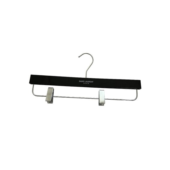Saint Laurent Wood Hanger in Black - Picture 1 of 2